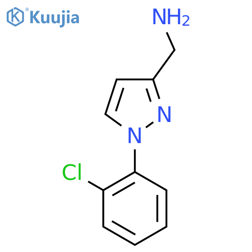 1-(2-chlorophenyl)-1H-pyrazol-3-ylmethanamine structure