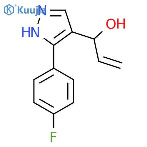 1-3-(4-fluorophenyl)-1H-pyrazol-4-ylprop-2-en-1-ol structure
