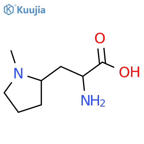 2-amino-3-(1-methylpyrrolidin-2-yl)propanoic acid structure