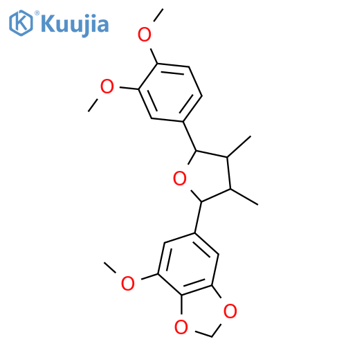 7,7'-Epoxy-8,8'-lignan-3,3',4,4',5-pentol; (7R*,7'S*,8R*,8'R*)-form, 3,4-Methylene, 3',4',5-tri-Me ether structure