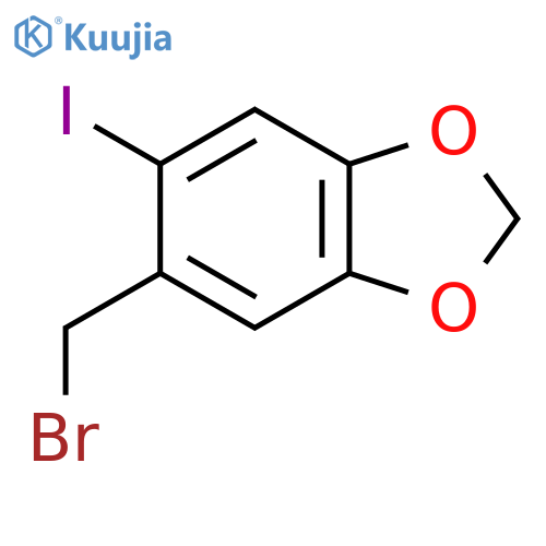 5-(Bromomethyl)-6-iodo-1,3-benzodioxole structure