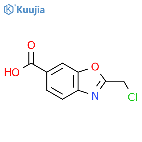 2-(Chloromethyl)benzo[d]oxazole-6-carboxylic acid structure