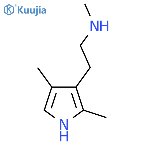 2-(2,4-dimethyl-1H-pyrrol-3-yl)ethyl(methyl)amine structure