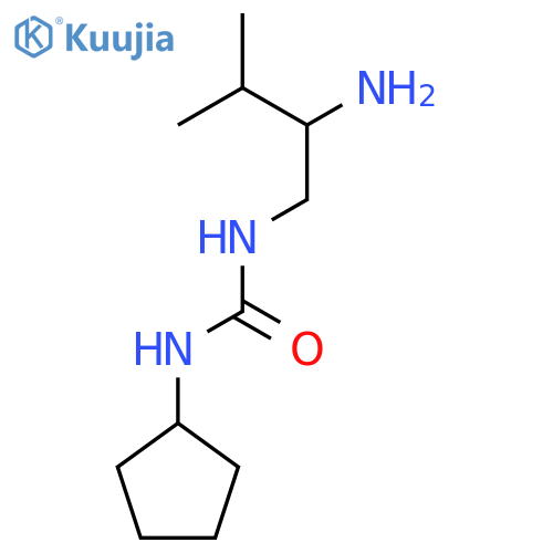 3-(2-amino-3-methylbutyl)-1-cyclopentylurea structure