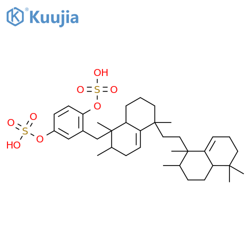 2-({1,2,5-trimethyl-5-[2-(1,2,5,5-tetramethyl-1,2,3,4,4a,5,6,7-octahydronaphthalen-1-yl)ethyl]-1,2,3,5,6,7,8,8a-octahydronaphthalen-1-yl}methyl)benzene-1,4-diyl bis(hydrogen sulfate) structure