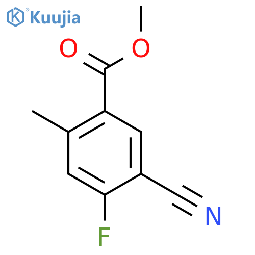 Methyl 5-cyano-4-fluoro-2-methylbenzoate structure