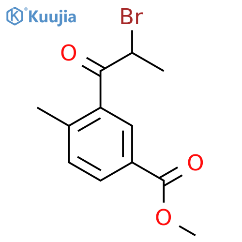 Methyl 3-(2-bromopropanoyl)-4-methylbenzoate structure