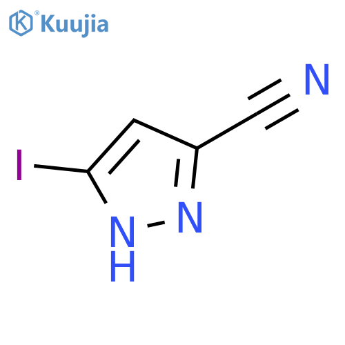 1H-Pyrazole-3-carbonitrile, 5-iodo- structure