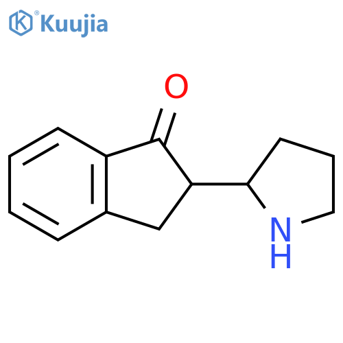 2-(pyrrolidin-2-yl)-2,3-dihydro-1H-inden-1-one structure