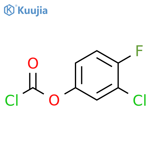 3-chloro-4-fluorophenyl chloroformate structure