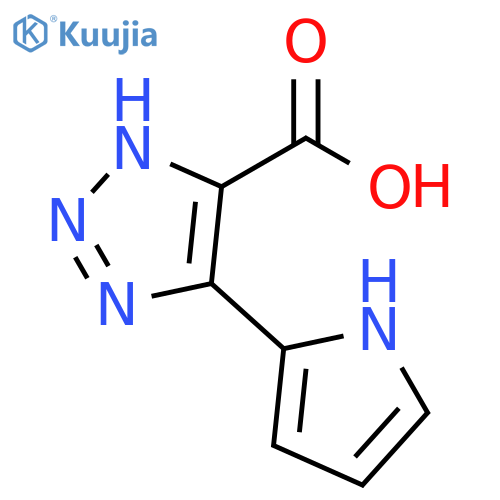 1H-1,2,3-Triazole-5-carboxylic acid, 4-(1H-pyrrol-2-yl)- structure