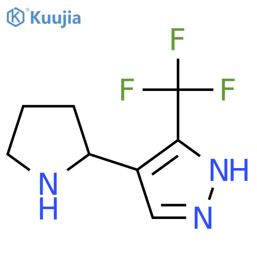4-(pyrrolidin-2-yl)-3-(trifluoromethyl)-1H-pyrazole structure