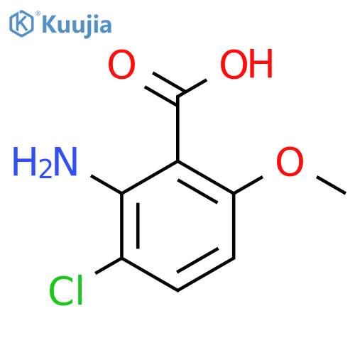 2-Amino-3-chloro-6-methoxybenzoic acid structure