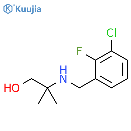 2-{(3-chloro-2-fluorophenyl)methylamino}-2-methylpropan-1-ol structure