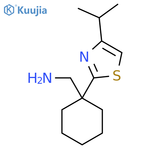 {1-4-(propan-2-yl)-1,3-thiazol-2-ylcyclohexyl}methanamine structure