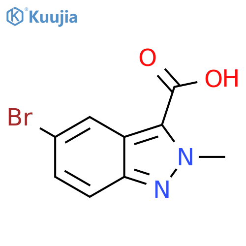 5-Bromo-2-methyl-2h-indazole-3-carboxylic acid structure