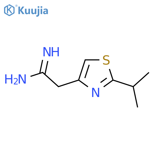 2-2-(propan-2-yl)-1,3-thiazol-4-ylethanimidamide structure