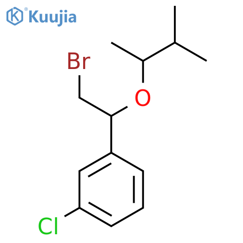 1-{2-bromo-1-(3-methylbutan-2-yl)oxyethyl}-3-chlorobenzene structure