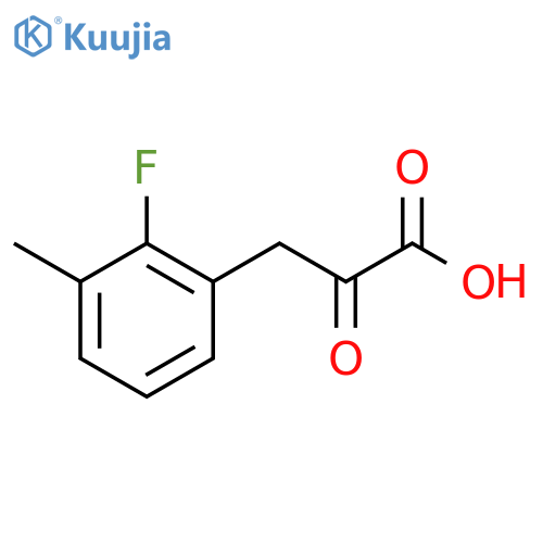 3-(2-fluoro-3-methylphenyl)-2-oxopropanoic acid structure