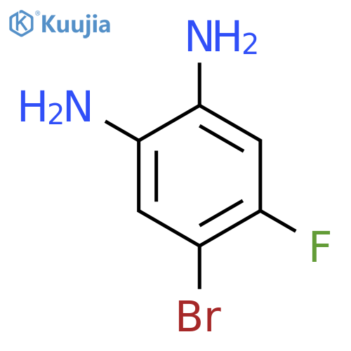 4-Bromo-5-fluorobenzene-1,2-diamine structure