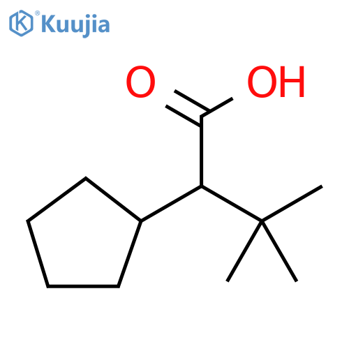 2-cyclopentyl-3,3-dimethylbutanoic acid structure