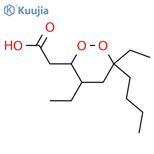 6-Butyl-6-ethyl-4-ethylidene-1,2-dioxan-3-acetic acid; 4α,11-Dihydro structure