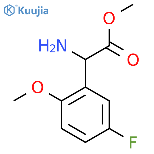 Methyl 2-amino-2-(5-fluoro-2-methoxyphenyl)acetate structure