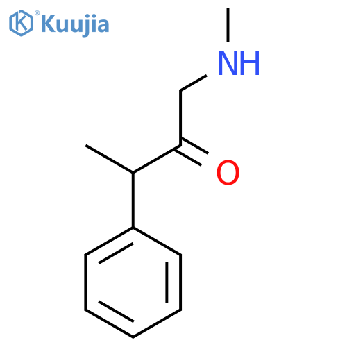 1-(methylamino)-3-phenylbutan-2-one structure