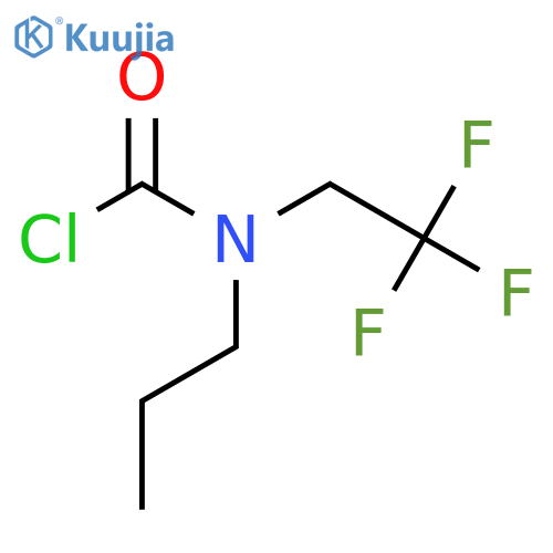 N-propyl-N-(2,2,2-trifluoroethyl)carbamoyl chloride structure