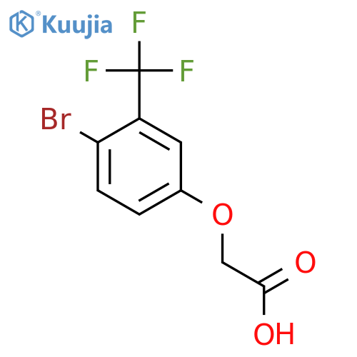 2-4-bromo-3-(trifluoromethyl)phenoxyacetic acid structure