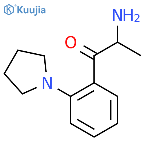 2-amino-1-2-(pyrrolidin-1-yl)phenylpropan-1-one structure