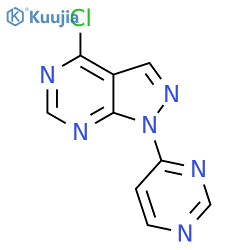 4-Chloro-1-pyrimidin-4-ylpyrazolo[3,4-d]pyrimidine structure