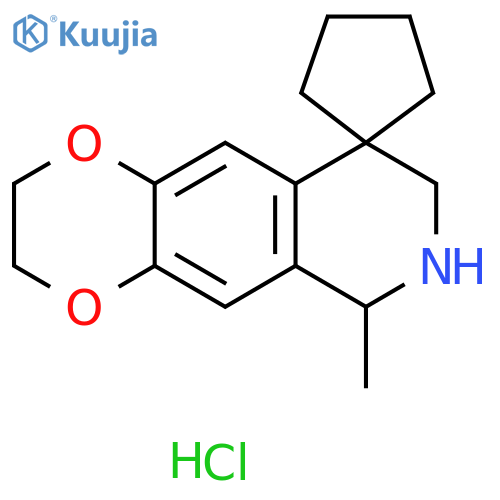 6-Methyl-3,6,7,8-tetrahydro-2H-spiro1,4dioxino2,3-gisoquinoline-9,1'-cyclopentane Hydrochloride structure