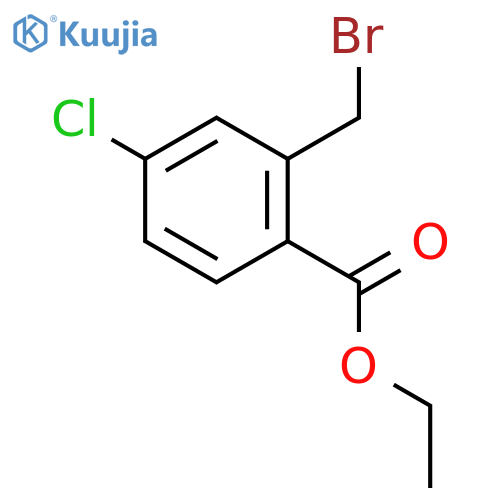 Ethyl 2-(bromomethyl)-4-chlorobenzoate structure