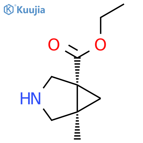 rac-ethyl (1R,5R)-5-methyl-3-azabicyclo3.1.0hexane-1-carboxylate structure