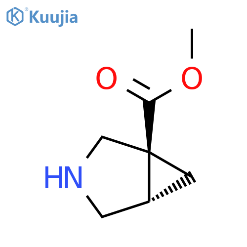 methyl (1S,5S)-3-azabicyclo[3.1.0]hexane-1-carboxylate structure