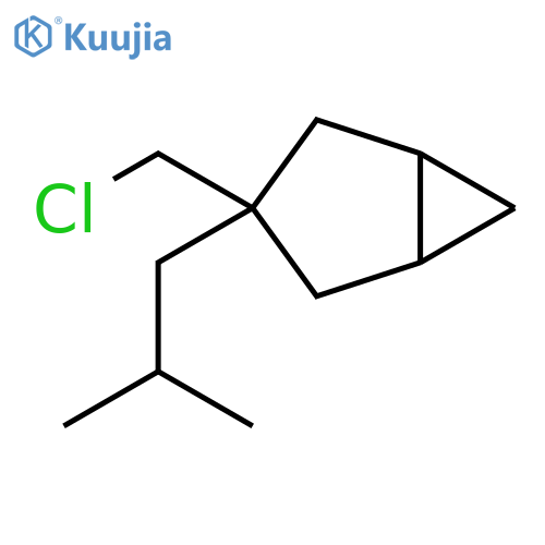 Bicyclo[3.1.0]hexane, 3-(chloromethyl)-3-(2-methylpropyl)- structure