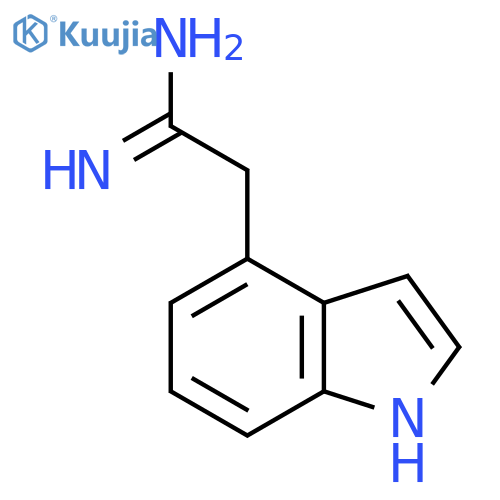 2-(1H-indol-4-yl)ethanimidamide structure