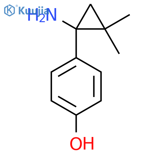 4-(1-amino-2,2-dimethylcyclopropyl)phenol structure