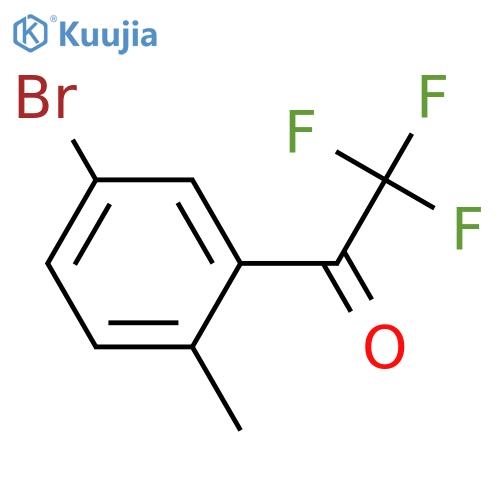 1-(5-bromo-2-methylphenyl)-2,2,2-trifluoroethan-1-one structure