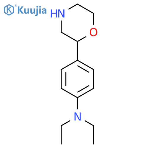 N,N-diethyl-4-(morpholin-2-yl)aniline structure