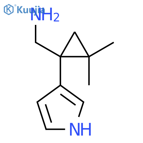 2,2-dimethyl-1-(1H-pyrrol-3-yl)cyclopropylmethanamine structure
