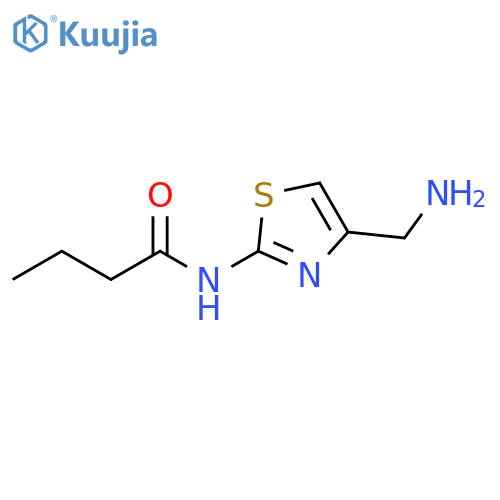 N-[4-(aminomethyl)-1,3-thiazol-2-yl]butanamide structure