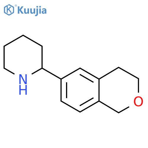 2-(3,4-dihydro-1H-2-benzopyran-6-yl)piperidine structure