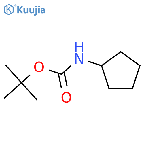 tert-butyl N-cyclopentylcarbamate structure