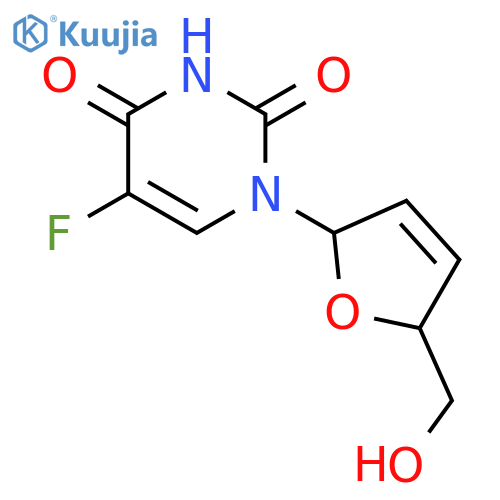 Uridine, 2',3'-didehydro-2',3'-dideoxy-5-fluoro- (9CI) structure