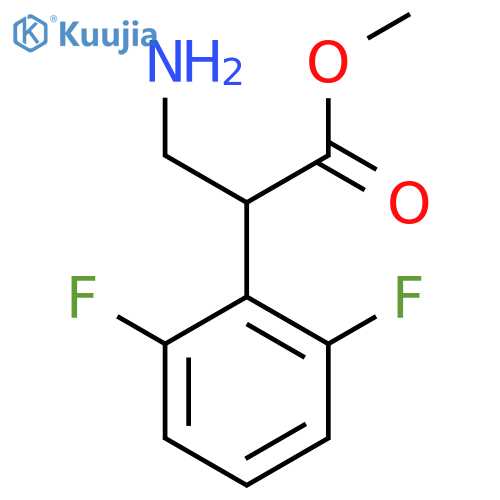 methyl 3-amino-2-(2,6-difluorophenyl)propanoate structure