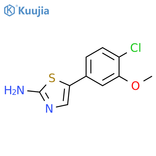 5-(4-Chloro-3-methoxyphenyl)thiazol-2-amine structure