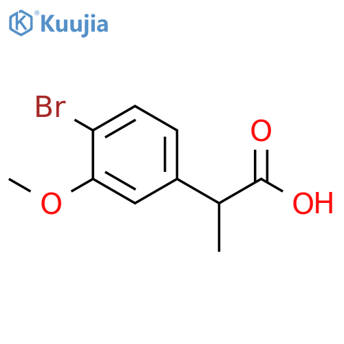 2-(4-bromo-3-methoxyphenyl)propanoic acid structure