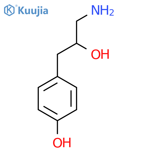 4-(3-amino-2-hydroxypropyl)phenol structure